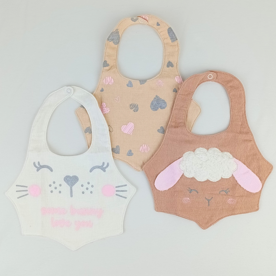 SET BABEROS x3 PELUCHITOS