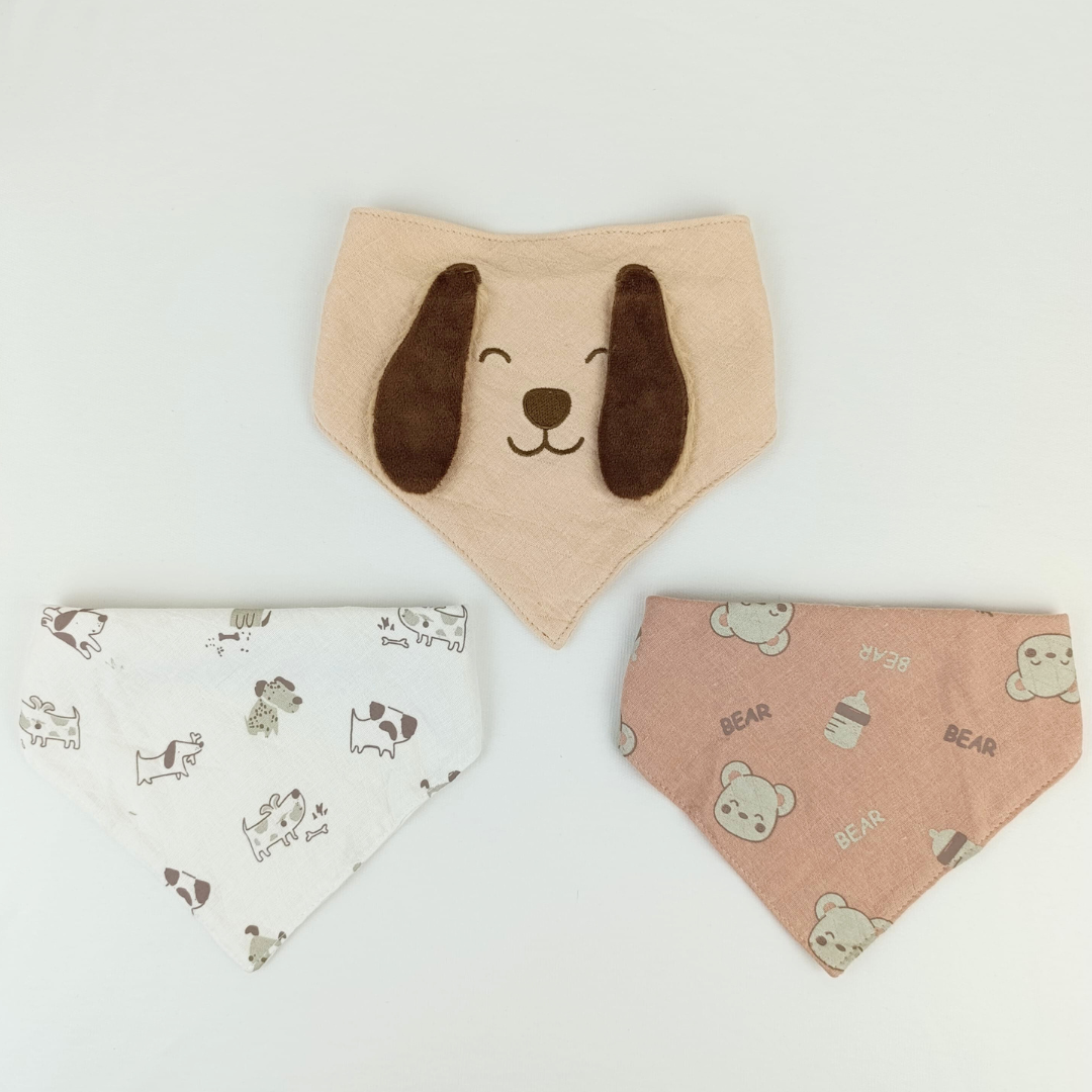 SET BABEROS x3 PELUCHITOS