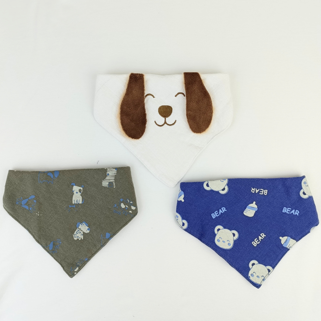 SET BABEROS x3 PELUCHITOS