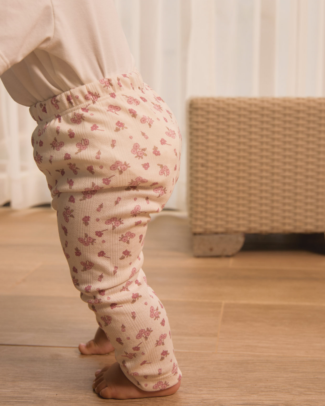 PANTALONES FLORECITAS X3
